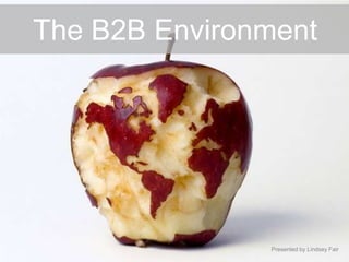 The B2B Environment
Presented by Lindsey Fair
 
