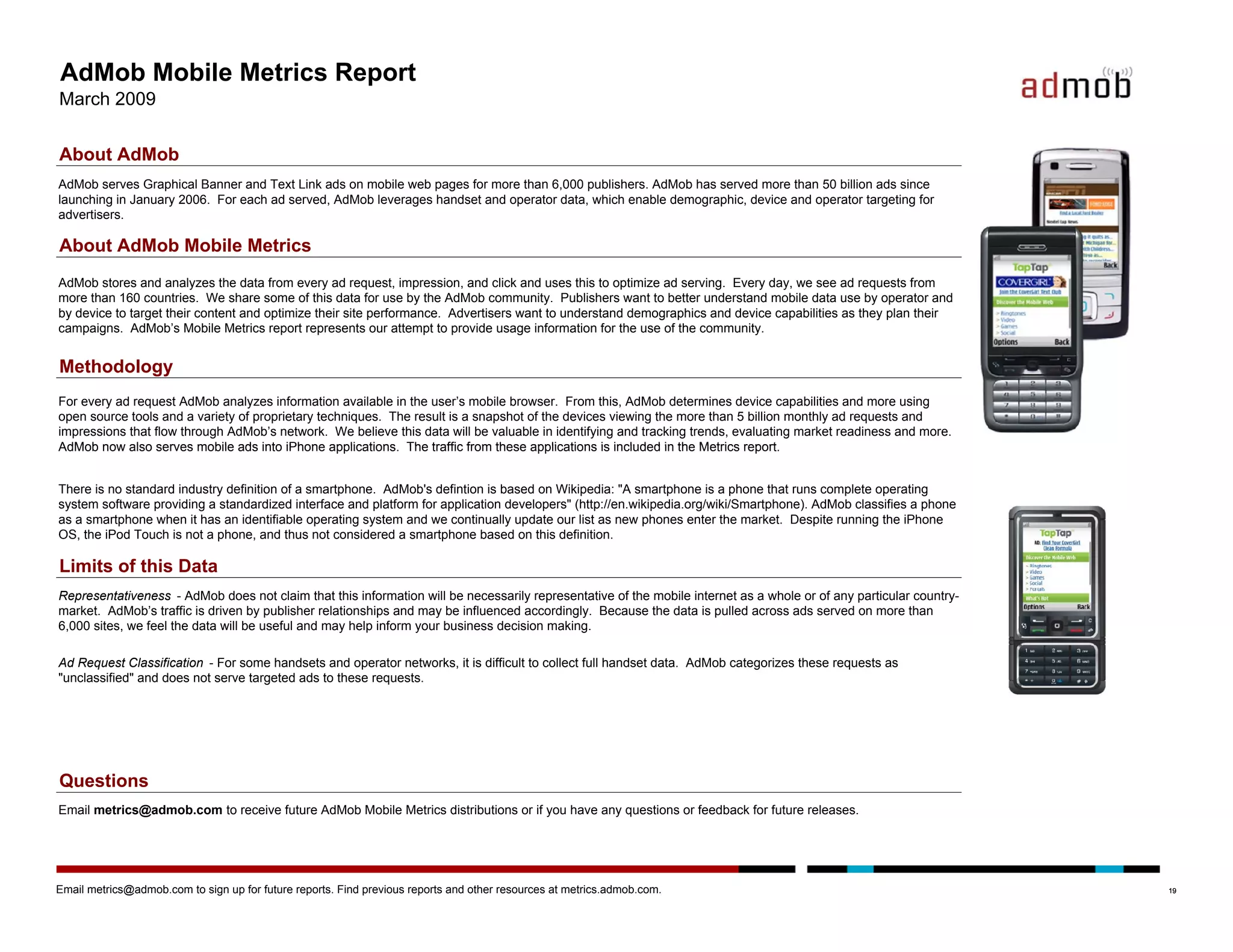 Admob Mobile Metrics March 09