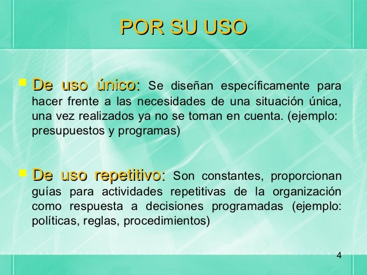 TIPOS DE PLANES