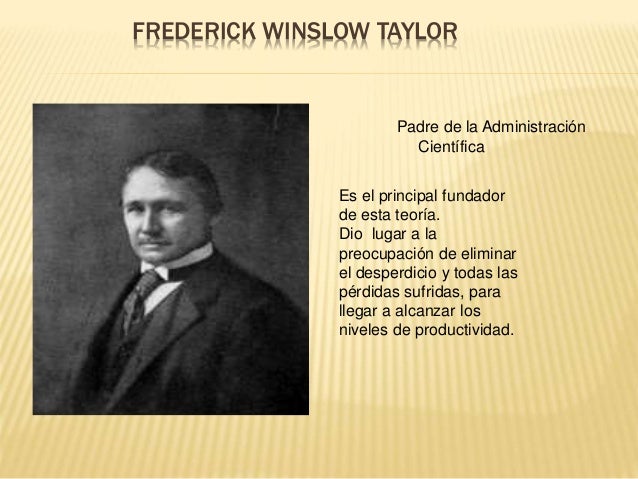 TEORÍA DE LA ADMINISTRACIÓN CIENTIFICA