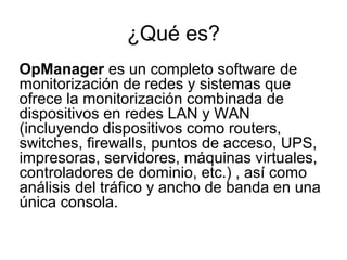 Opmanager Switch Admon redes cisco op manager | PPT