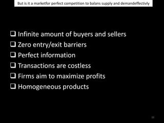  Infinite amount of buyers and sellers