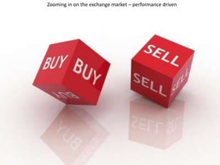 8Zooming in on the exchange market – performance driven