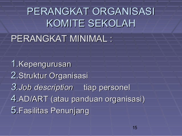Adm pendidikan ke 14 administrasi komite sekolah ( judul 