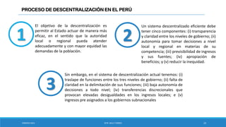 El Proceso de Descentralización en el Perú: Historia, Marco Legal y ...