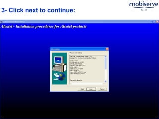 3- Click next to continue:
 