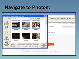 Navigate to Photos:
 