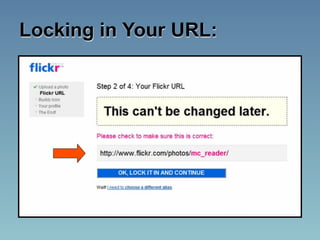 Locking in Your URL:
 
