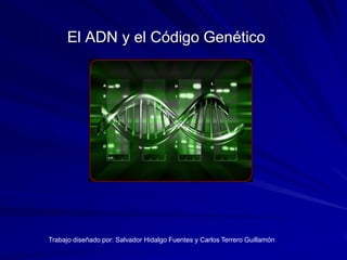 El ADN y el Código Genético	 Trabajo diseñado por: Salvador Hidalgo Fuentes y Carlos Terrero Guillamón 