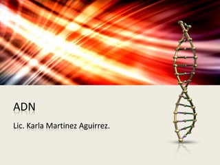 ADN
Lic. Karla Martinez Aguirrez.
 