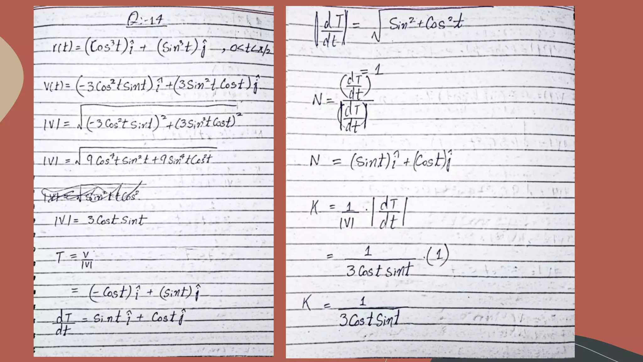 Curvature & Normal Vectors of a Curve