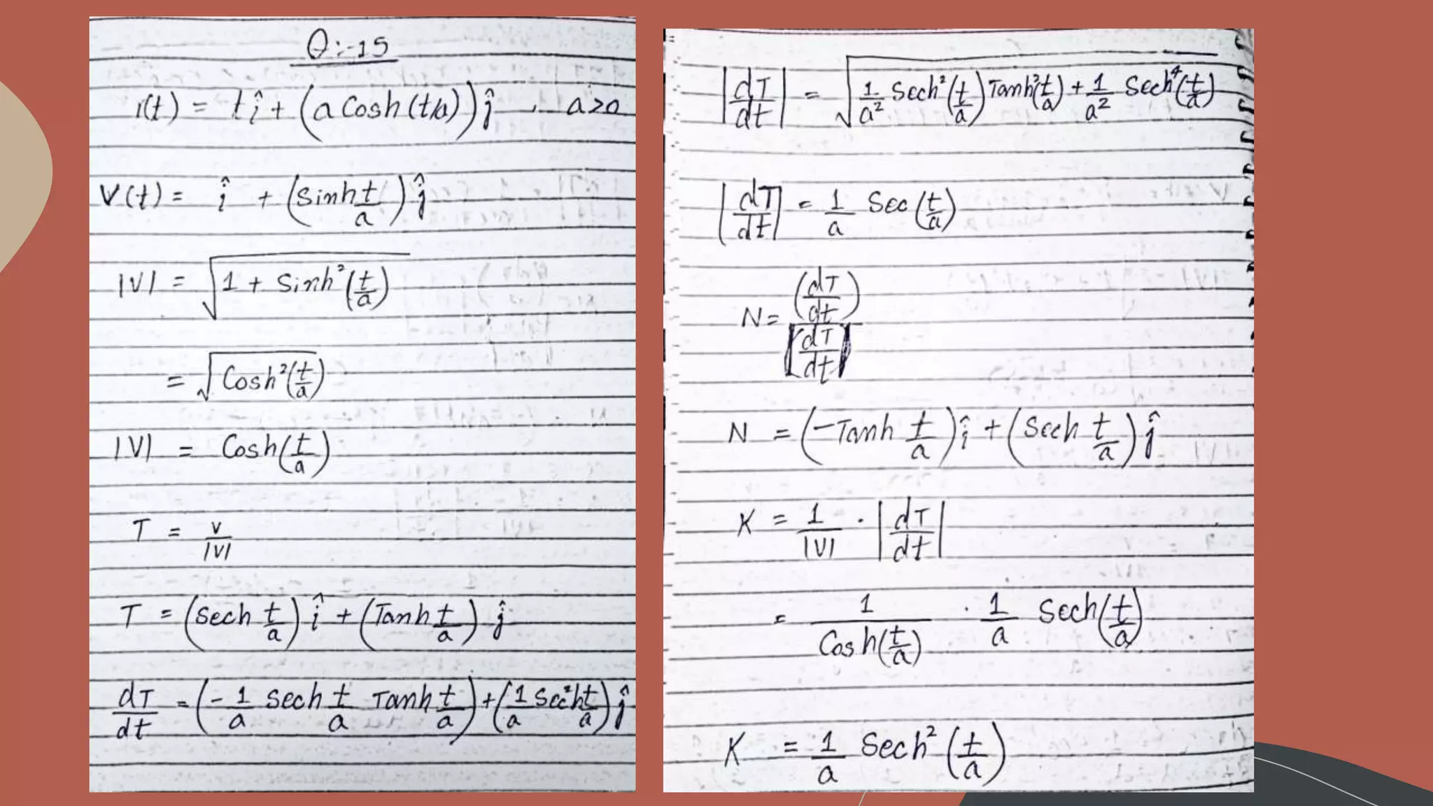 Curvature & Normal Vectors of a Curve