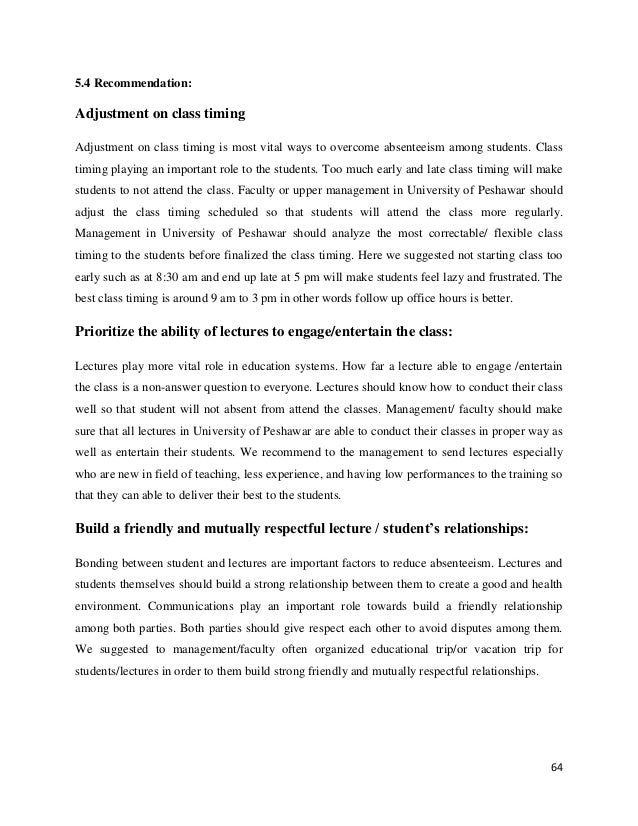 absenteeism dissertation