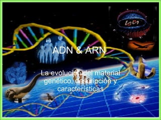 ADN & ARN La evolución del material genético, descripción y características 