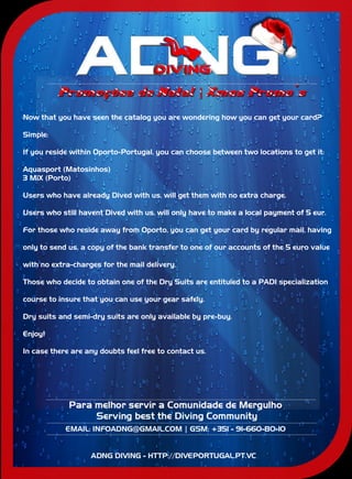 ADNG DIVING XMAS PROMO CATALOG