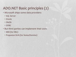 For Beginners - Ado.net