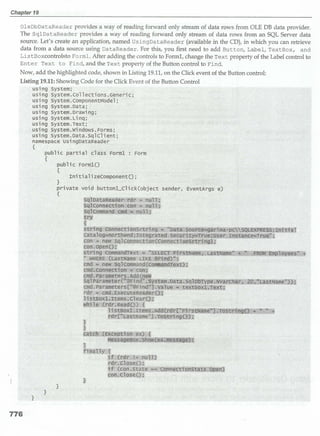 Data Access with ADO.Net