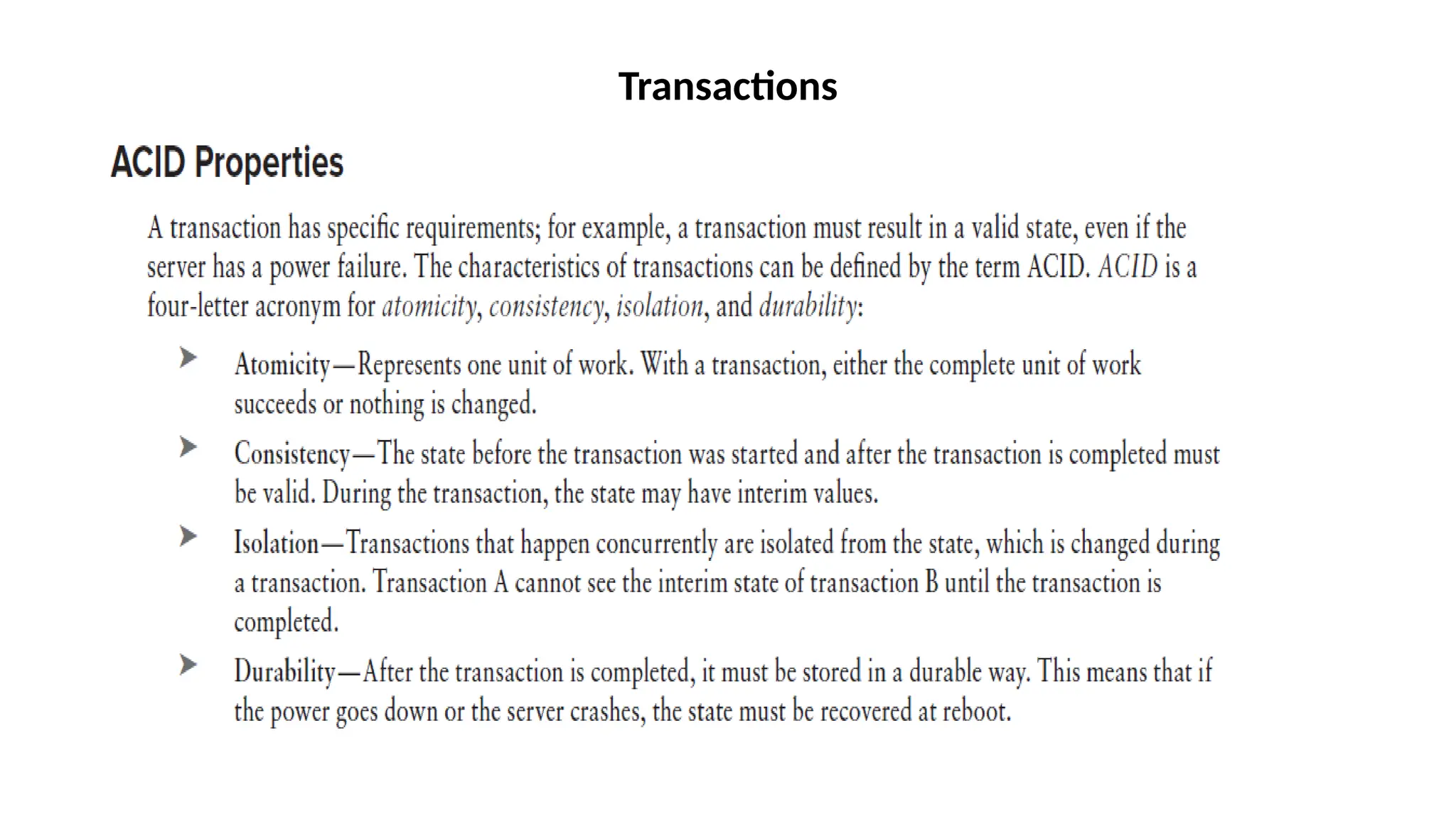 Transactions
 