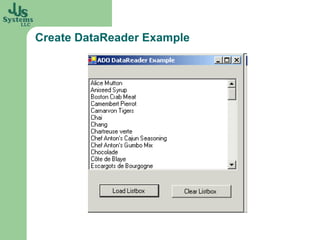 Create DataReader Example 