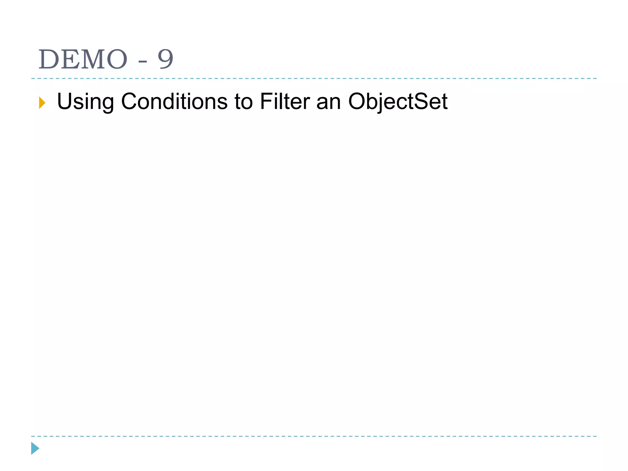 DEMO - 5Modelling a Self-Referencing Relationship