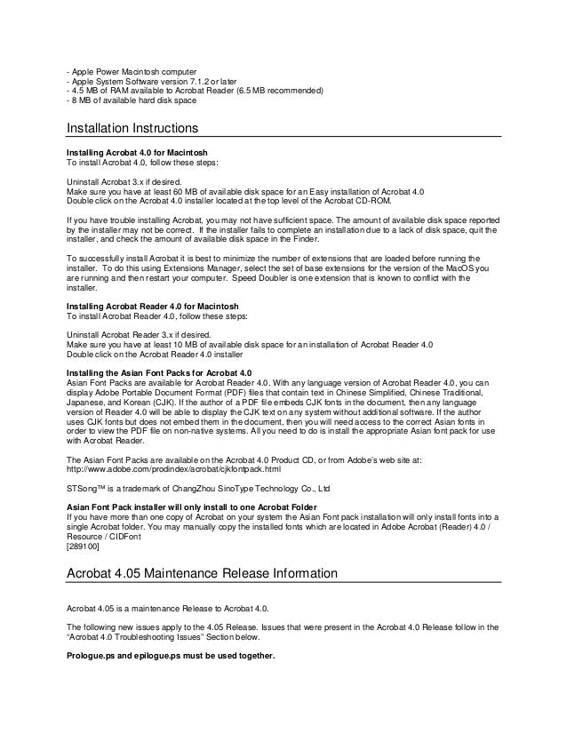 adobe acrobat version 4
