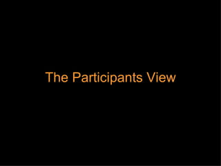 The Participants View 
