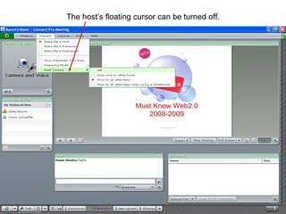 The host’s floating cursor can be turned off. 
