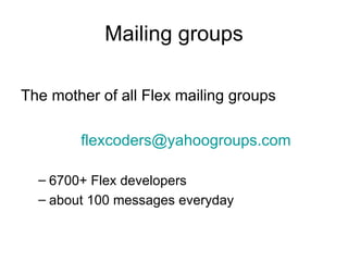 Adobe Flex Resources | PPT