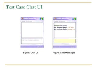 Test Case Chat UI Figure: Chat UI  Figure: Chat Messages 