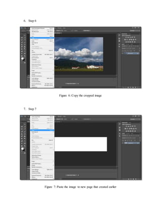 6. Step 6
Figure 6: Copy the cropped image
7. Step 7
Figure 7: Paste the image to new page that created earlier
 