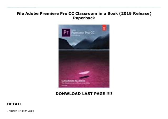 adobe premiere pro cc classroom in a book pdf adobe premiere pro cc classroom in a book pdf