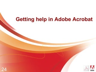 Adobe Acrobat 9 welcome & workshop outline w forms (2009) | PPT