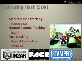 Augmented Reality and Creative HCI on Flash Platform