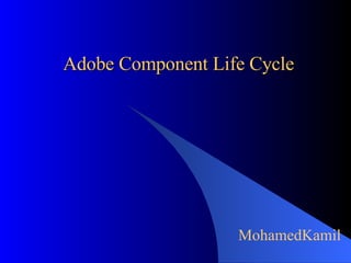 Adobe Component Life Cycle MohamedKamil 