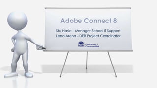 Adobe Connect 8
Stu Hasic – Manager School IT Support
Lena Arena – DER Project Coordinator
 
