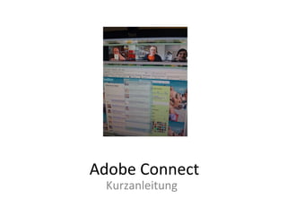 Adobe Connect Kurzanleitung 
