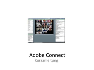 Adobe Connect Kurzanleitung 