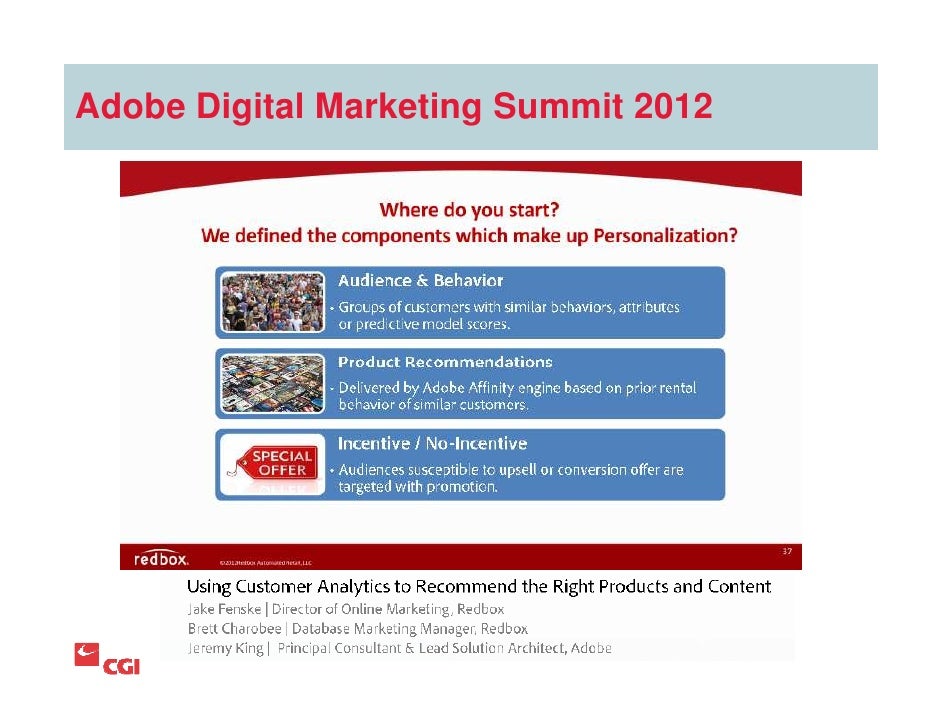 Adobe digital marketing summit 2012