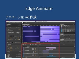 Edge Animate
アニメーションの作成
 