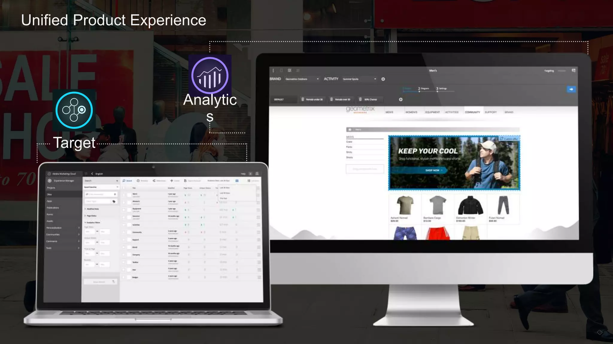 © 2014 Adobe Systems Incorporated. All Rights Reserved. Adobe Confidential.
Unified Product Experience
Target
Analytic
s
 