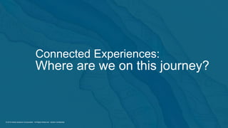 © 2014 Adobe Systems Incorporated. All Rights Reserved. Adobe Confidential.
© 2015 Adobe Systems Incorporated. All Rights Reserved. Adobe Confidential.
Connected Experiences:
Where are we on this journey?
© 2015 Adobe Systems Incorporated. All Rights Reserved. Adobe Confidential.
 