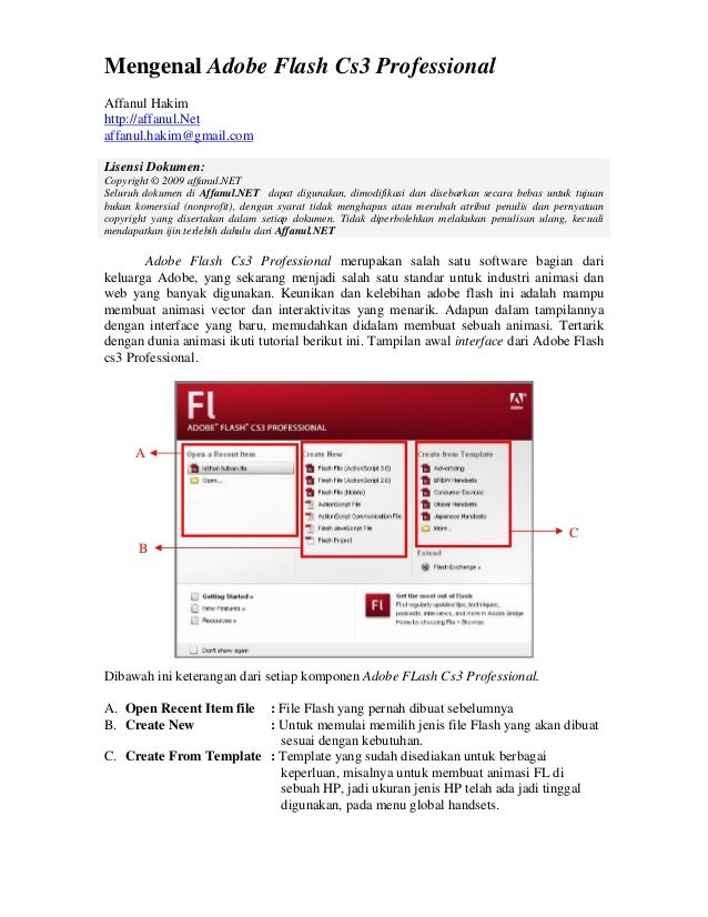  Cara  Membuat  Animasi  Teks Dengan Adobe  Flash  Cs3 