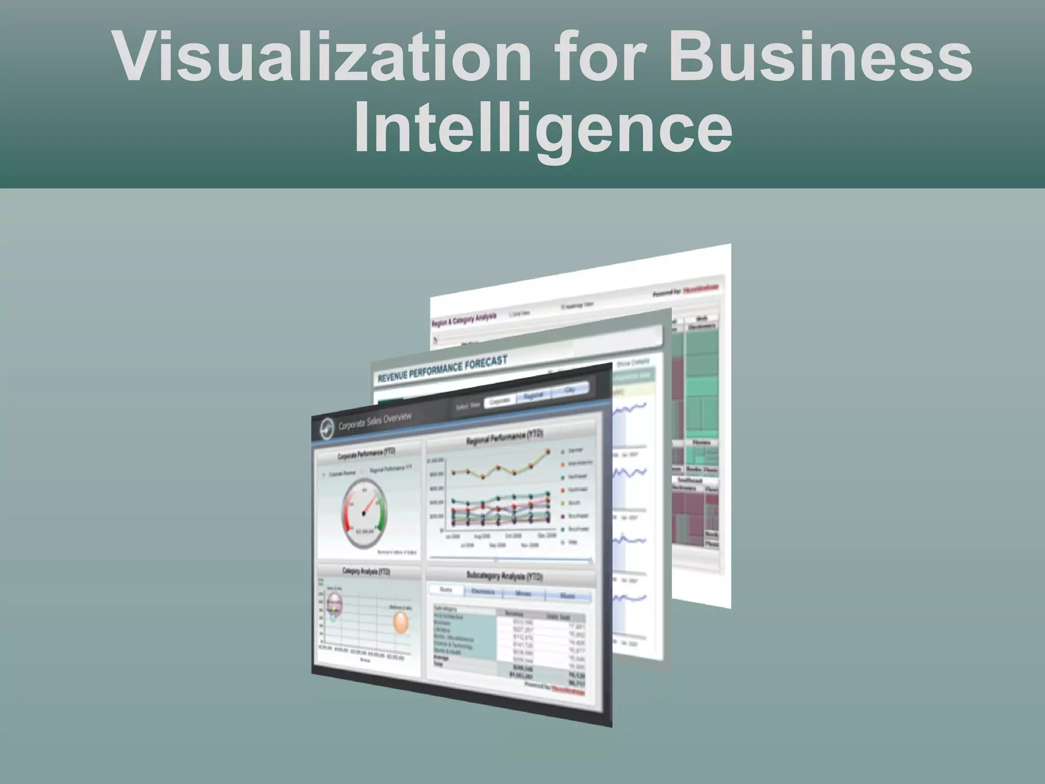 Visualization for Business
Intelligence
 