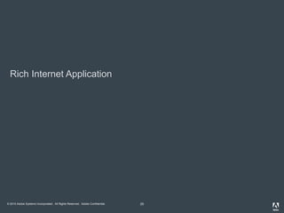 © 2010 Adobe Systems Incorporated. All Rights Reserved. Adobe Confidential.
Rich Internet Application
25
 