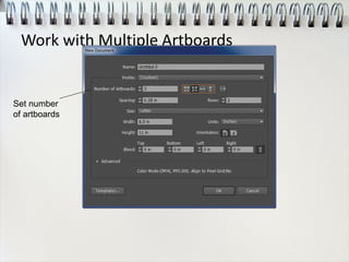 Set number
of artboards
Work with Multiple Artboards
 