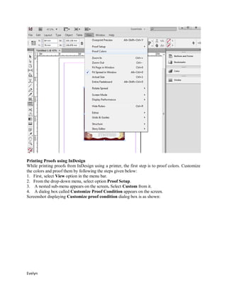 Proof Indesign Adobe in design cs6 unit 4 creating books, table of contents, indexes ...