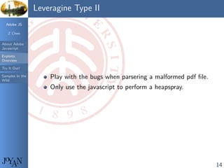 Leveraging Adobe JavaScript Virtual Machine | PPT