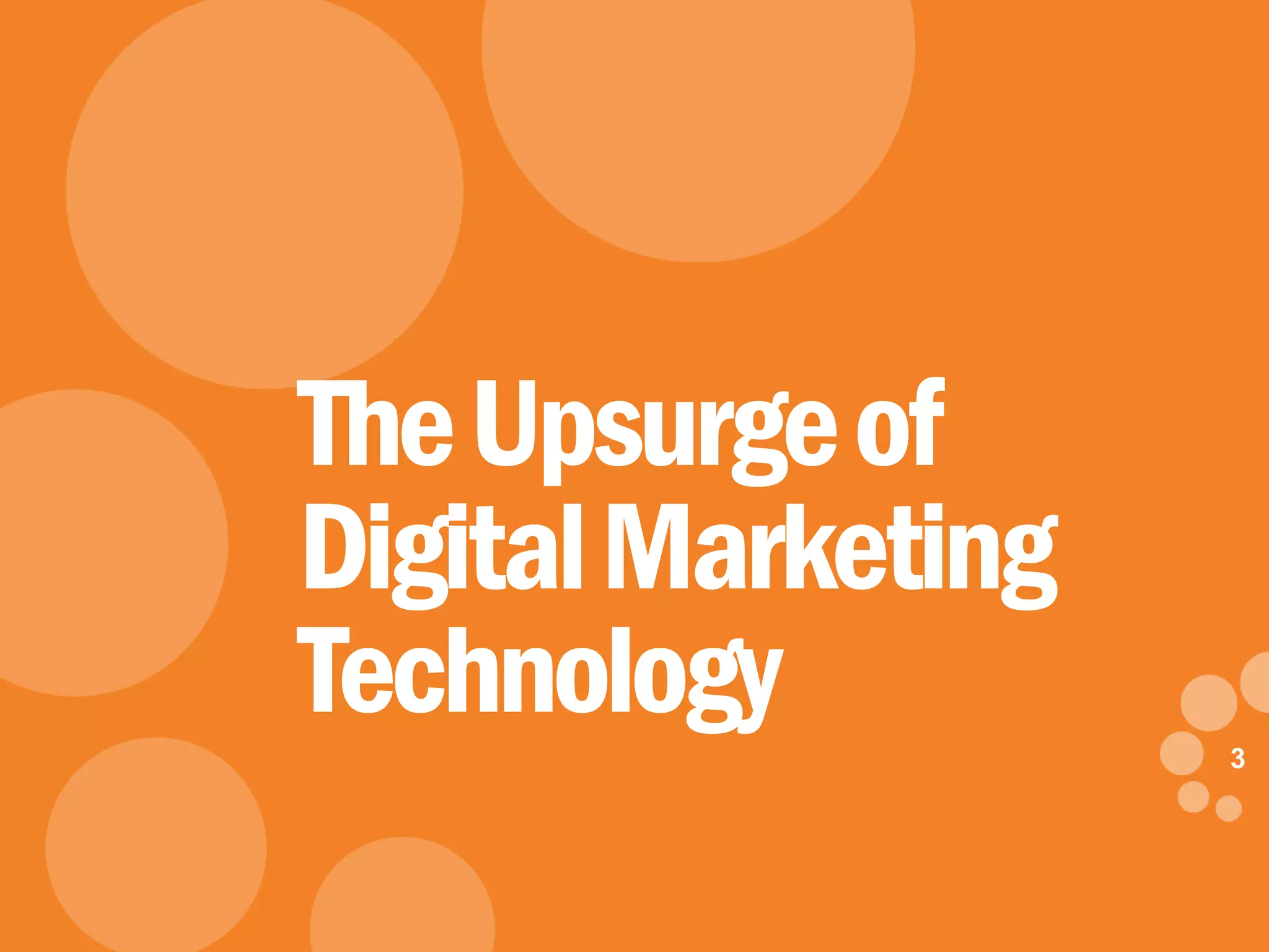 3
eDynamic, Monday, May 5, 2014
3
TheUpsurgeof
DigitalMarketing
Technology
 