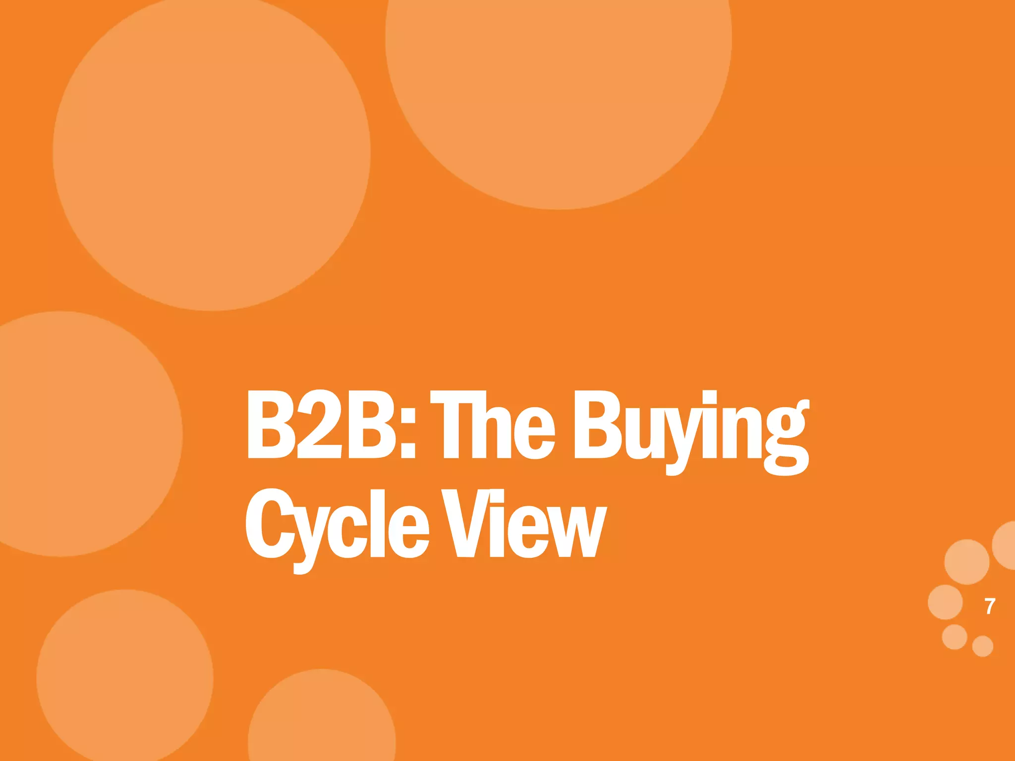 7
eDynamic, Monday, May 5, 2014
7
B2B:TheBuying
CycleView
 