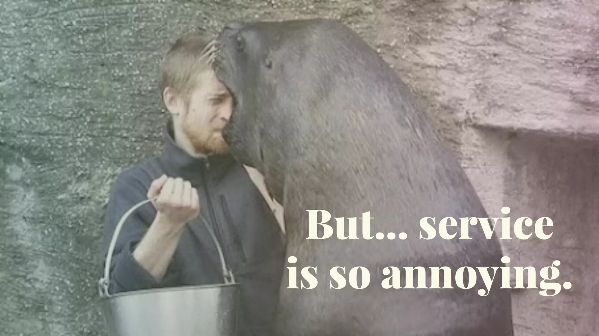 But… service
is so annoying.
 